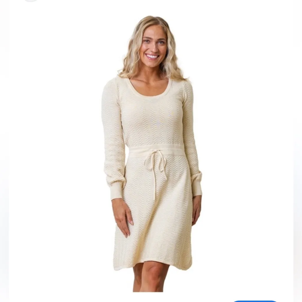 Hope & Henry Women's Long Balloon Sleeve Scoop Neck Sweater Dress Size 12 NEW - Image 11