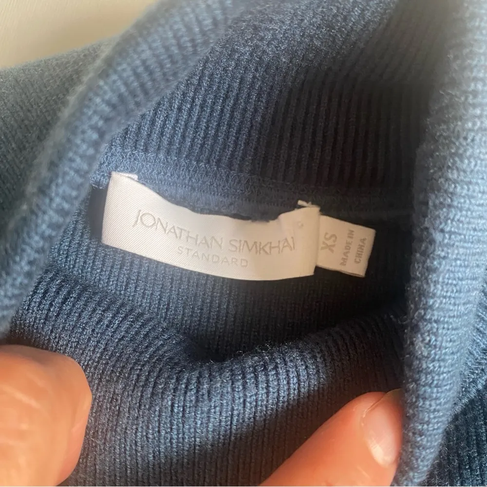 Jonathan Simkhai Standard Max Sweater Blue Size XS - Image 9