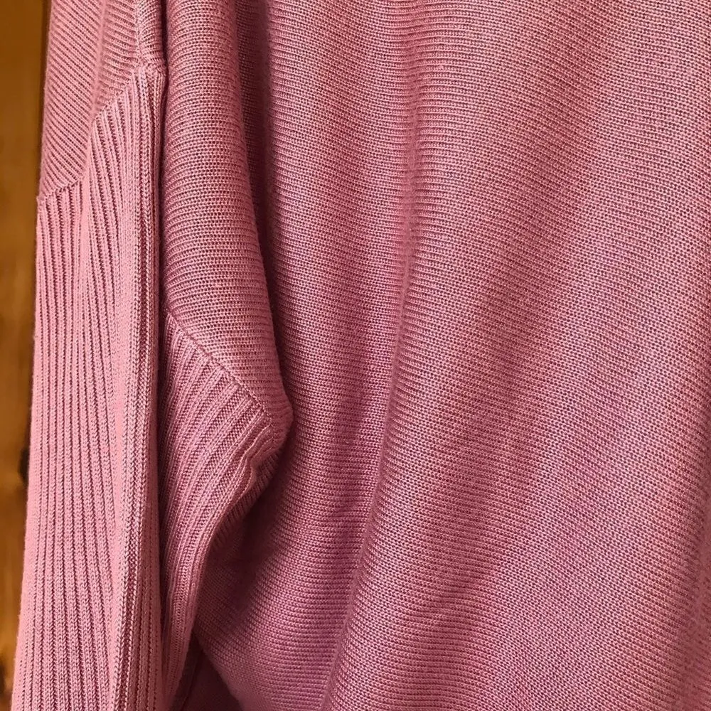 STITCHDROP tunic hoodie gathering front and back sweater size L Barbie c… Pink Size L - Image 8