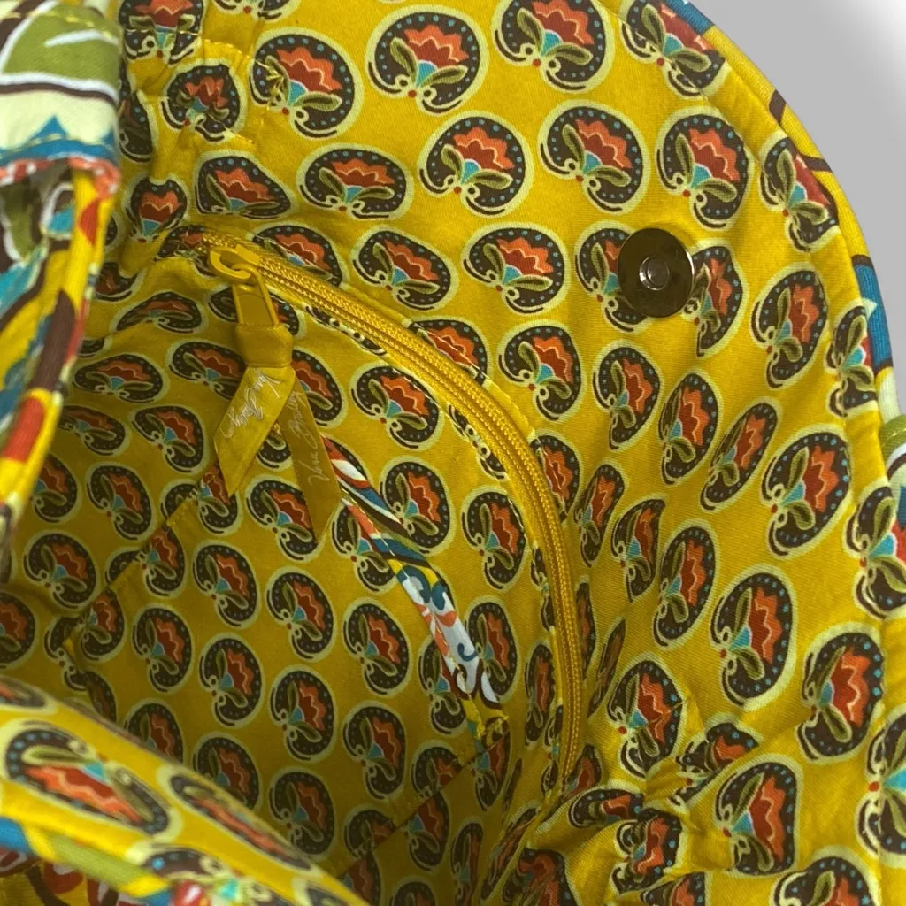 NWOT Vera Bradley Laura Tote in Provençal Retired 2013 Yellow Floral Paisley - Image 13