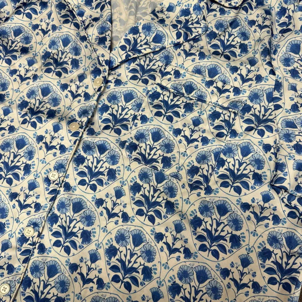 Show Me Your Mumu Daydreaming PJ Shorts Set Blue Teagan Floral Large - Image 6