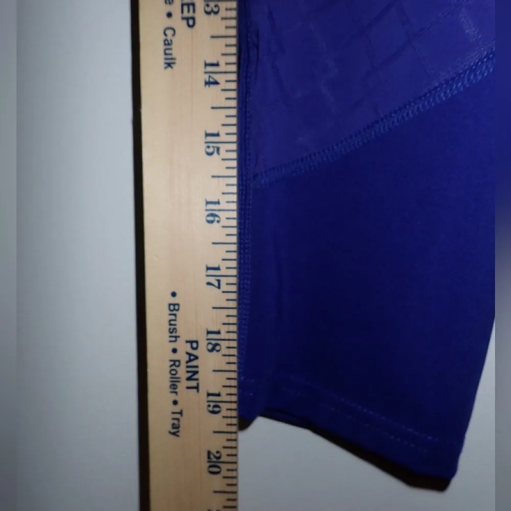 Gymshark Royal Blue Leggings Mesh Detail Cropped - Image 10