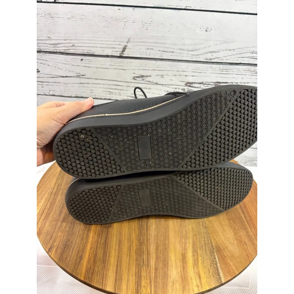 Women's Todd Welch Black Faux Snake Skin Flats & Loafers Size 12 - Image 7