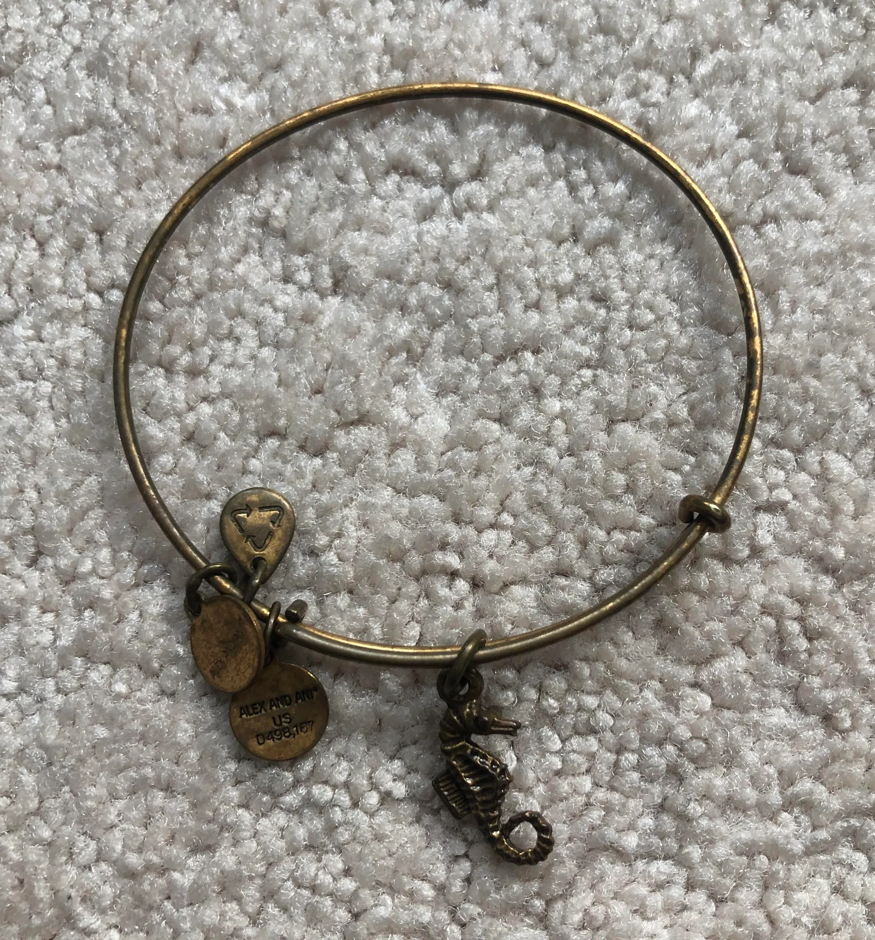 Gold Seahorse Bangle - Image 2