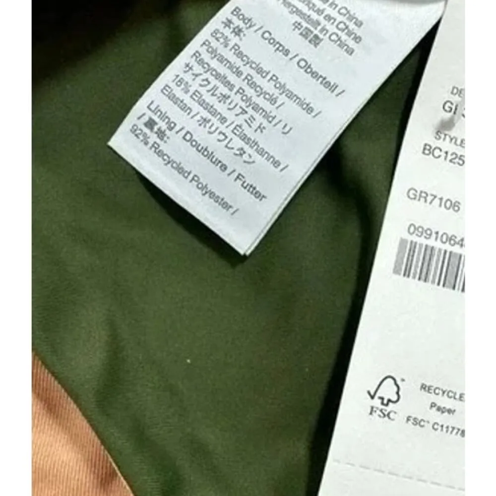 NWT J. Crew Curved Waist Cheeky High Leg Cut Bikini Swim Bottom S Safari Green - Image 9