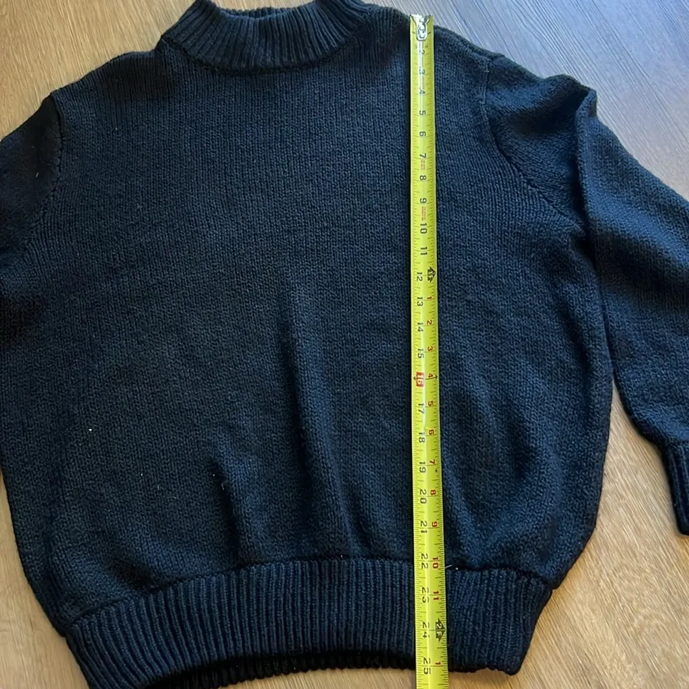 Aerie  Black Sweater Size Medium - Image 3