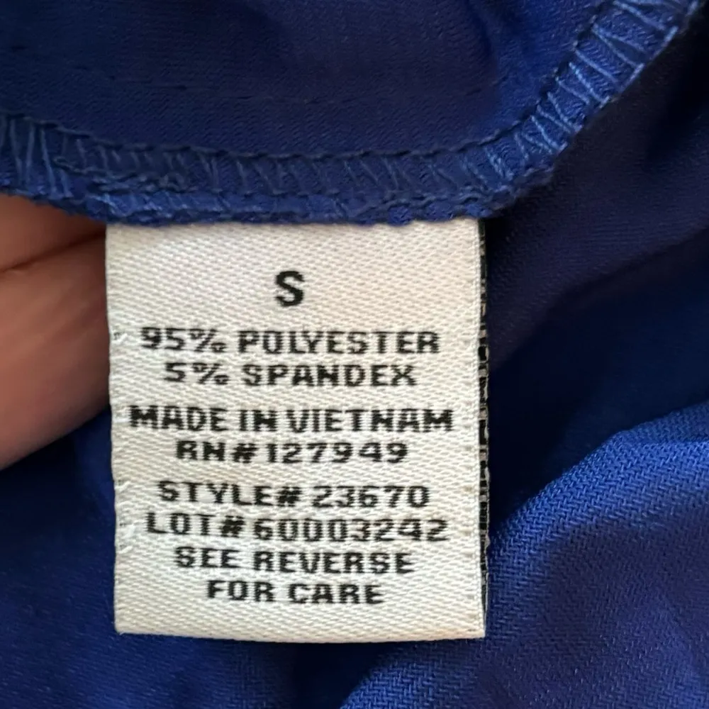 NWT Emma & Michele Blue Belted Roll Tab Sleeve Dress - Image 10