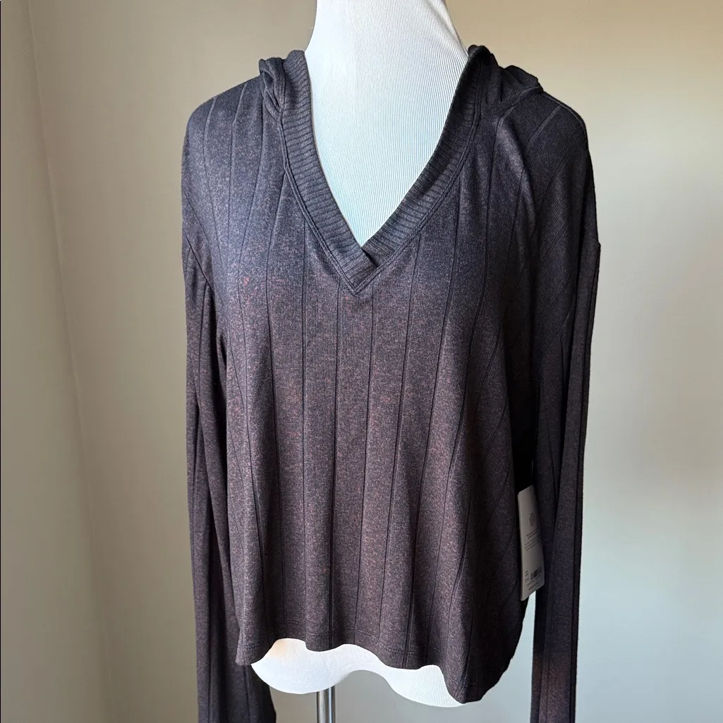 Athleta Harmony Pose Hooded Crop Sweater - Image 2