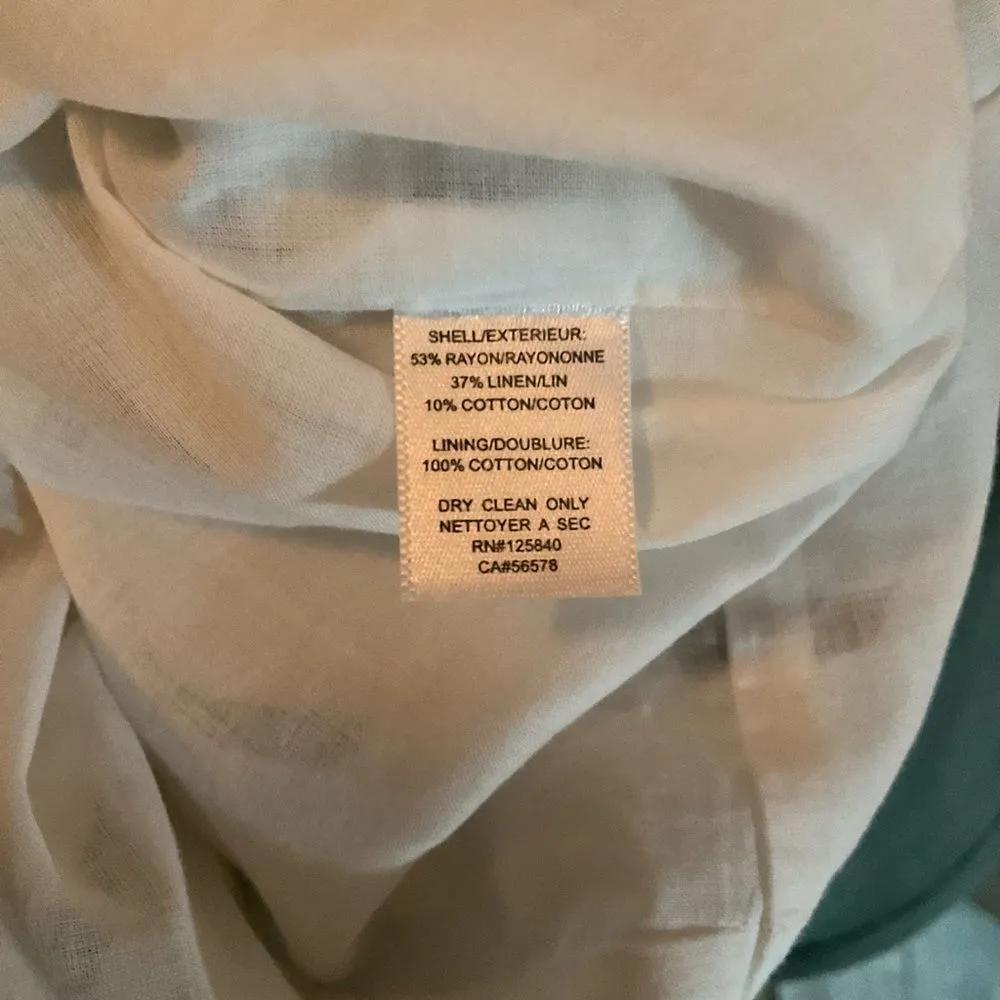 NWT Intermix Rachel Flutter Sleeve Linen Blend Romper Shorts - Image 10