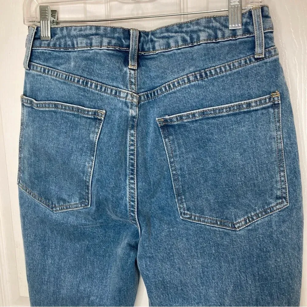WeWoreWhat The Danielle High Rise Vintage Straight Button Fly Jeans Size 29 - Image 6