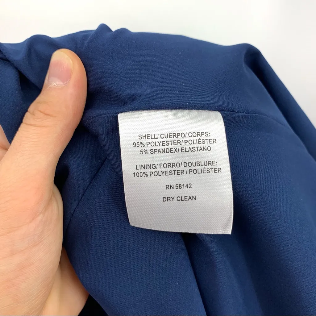 GAL MEETS GLAM Tyler Off The Shoulder Midi Dress Navy Blue 2 - Image 10