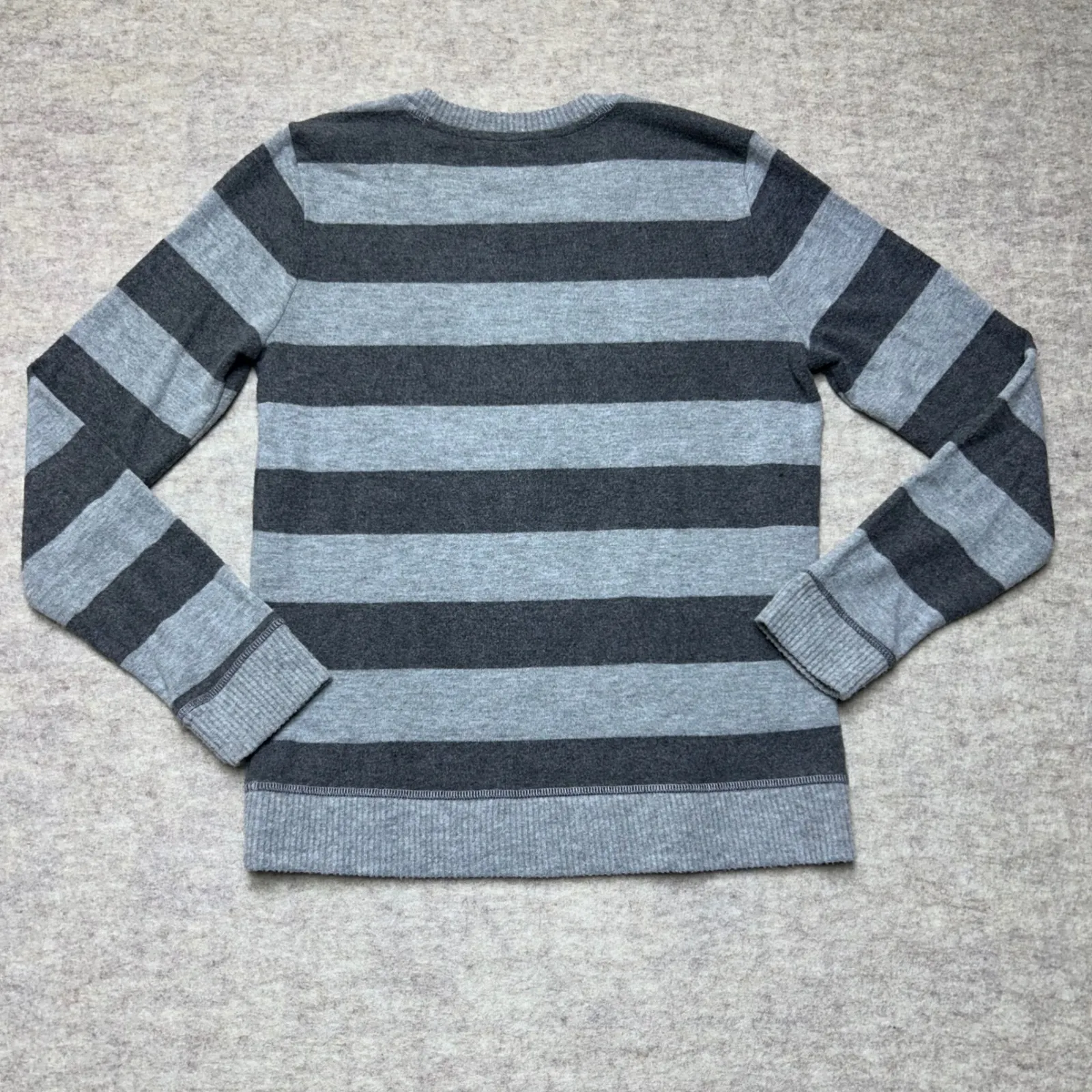 Lucky Brand Womens Striped Long Sleeve Top XS Crewneck Sweater Soft Cozy‎ - Image 4