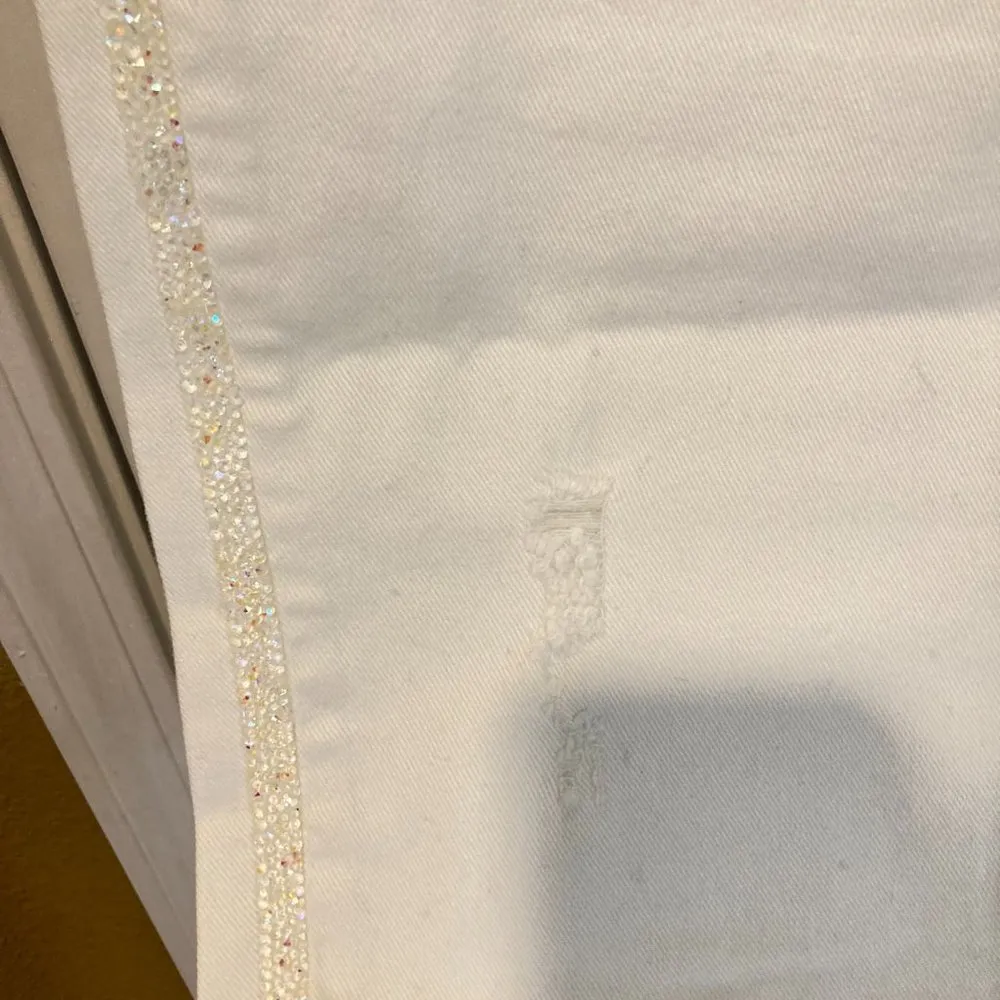 Twin Set women's size 27 embellished side stripe drop slouchy fit CHANTAL jeans - Image 6