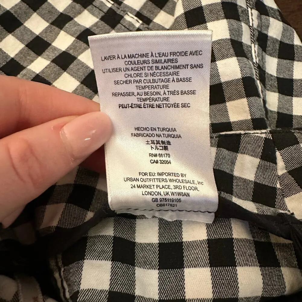 black & white gingham Modern Femme mini skirt size 0 - Image 6