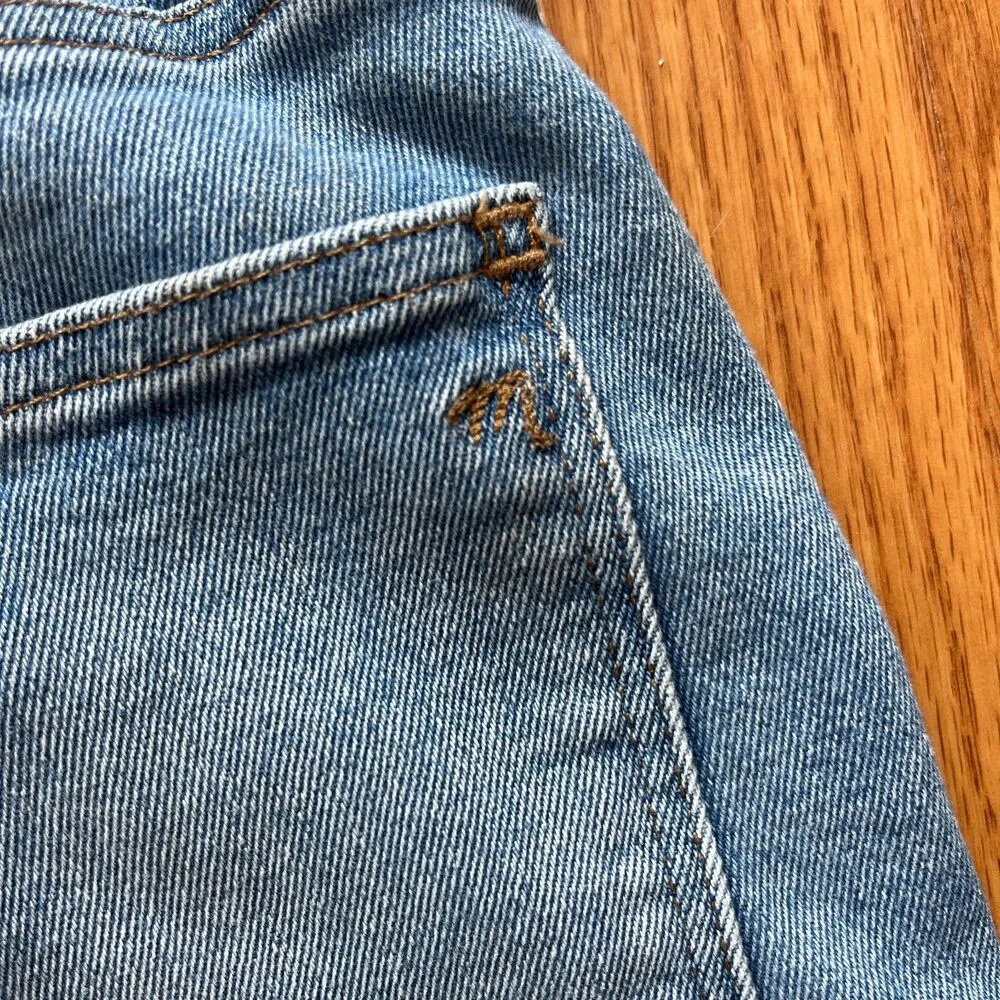 Madewell 10" High-Rise Skinny Crop Jeans in Horne Wash Size 27 - Image 9