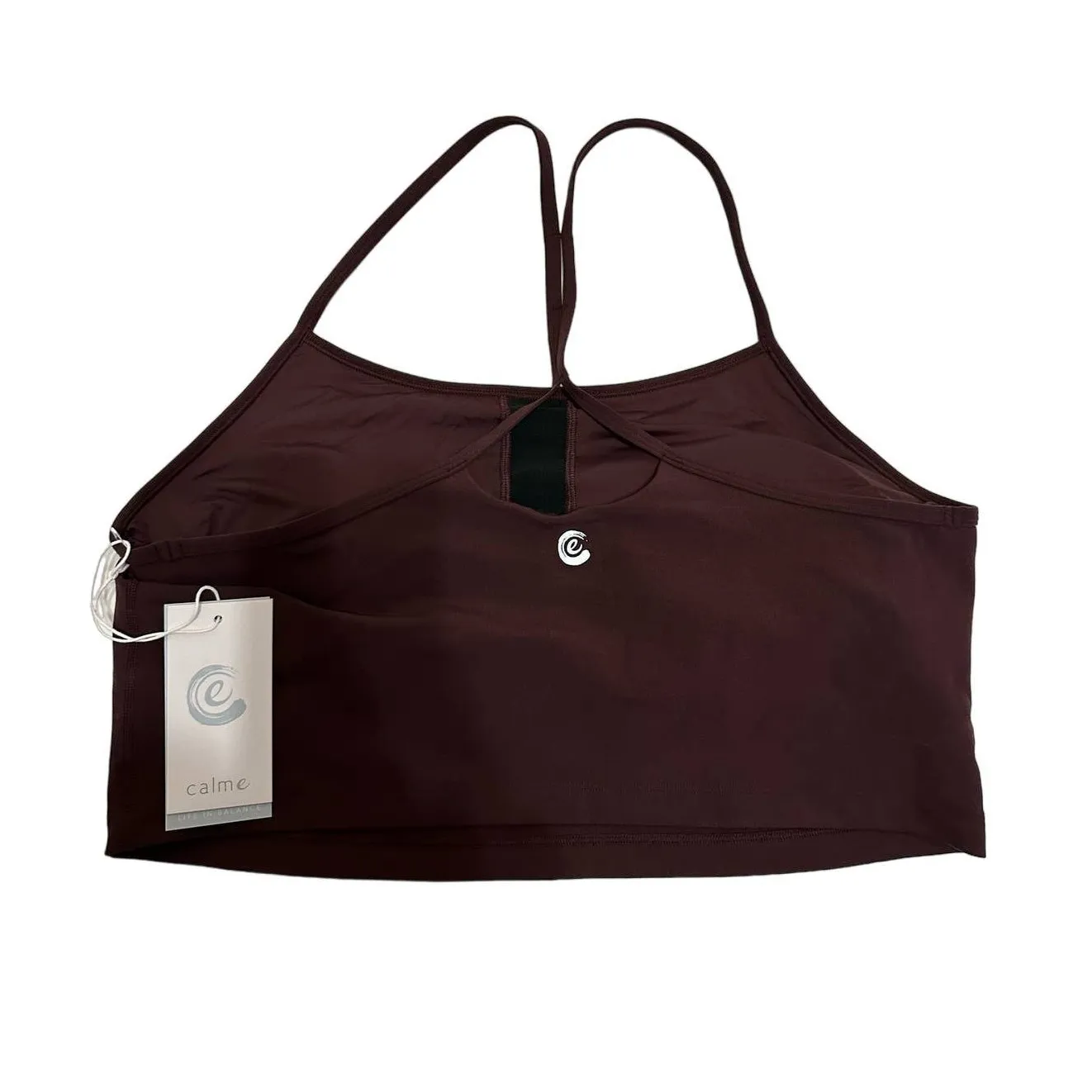 Calme by Johnny Was endurance cross back cami Maroon size XXL NEW - Image 6