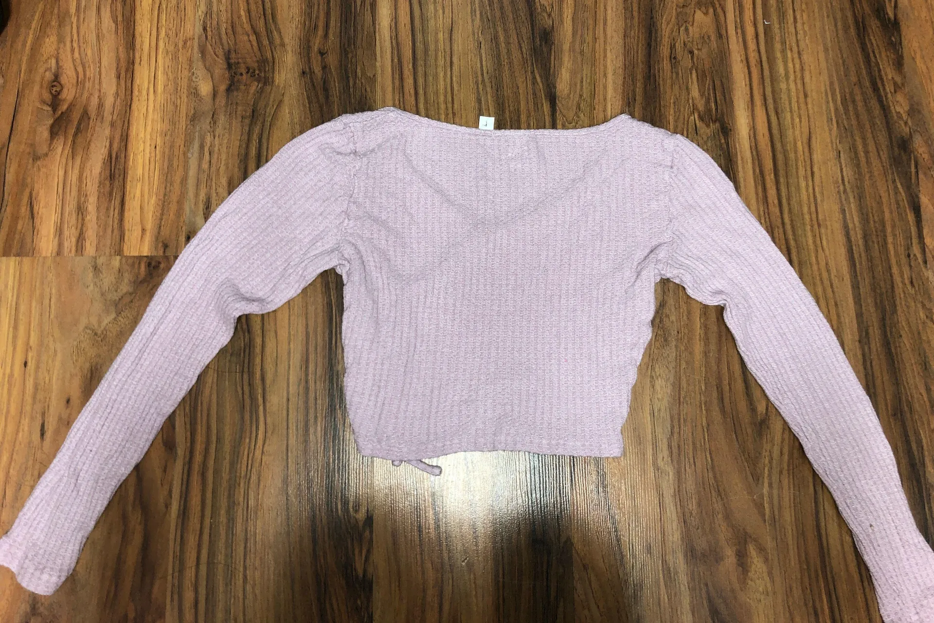 PacSun Ribbed V Neck Long Sleeve Tee - Image 4