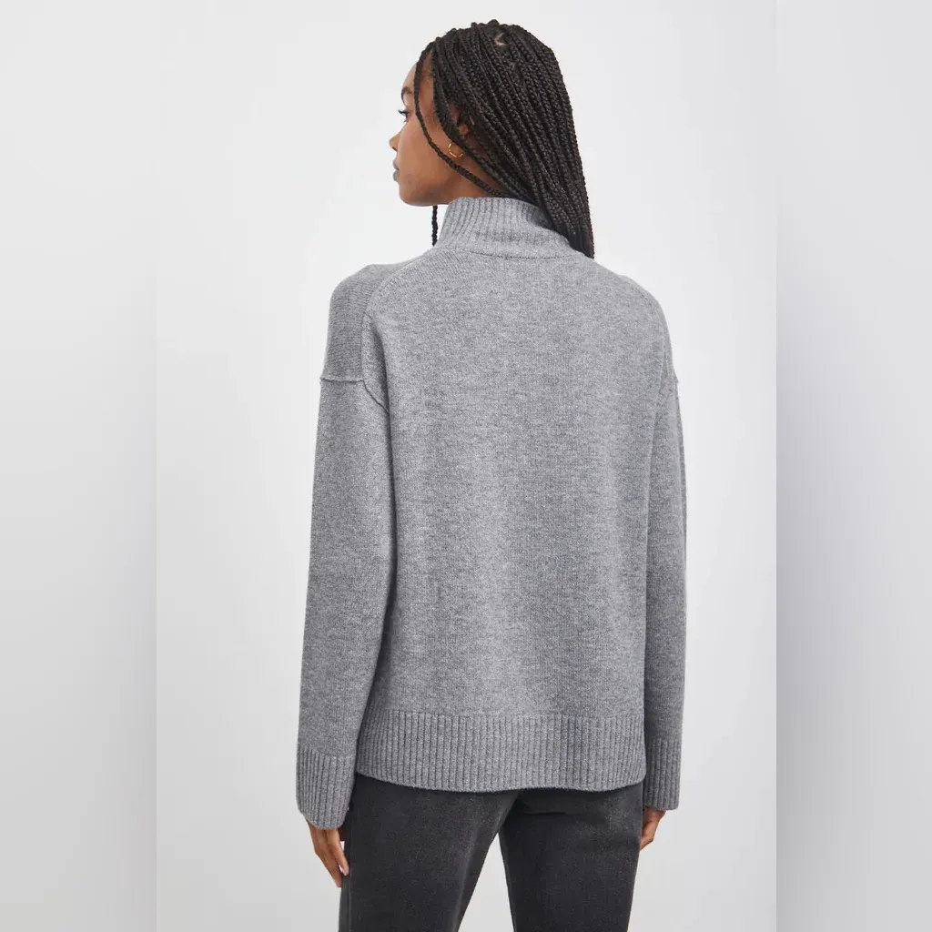 Rails Charcoal Turtleneck Sweater - Image 3