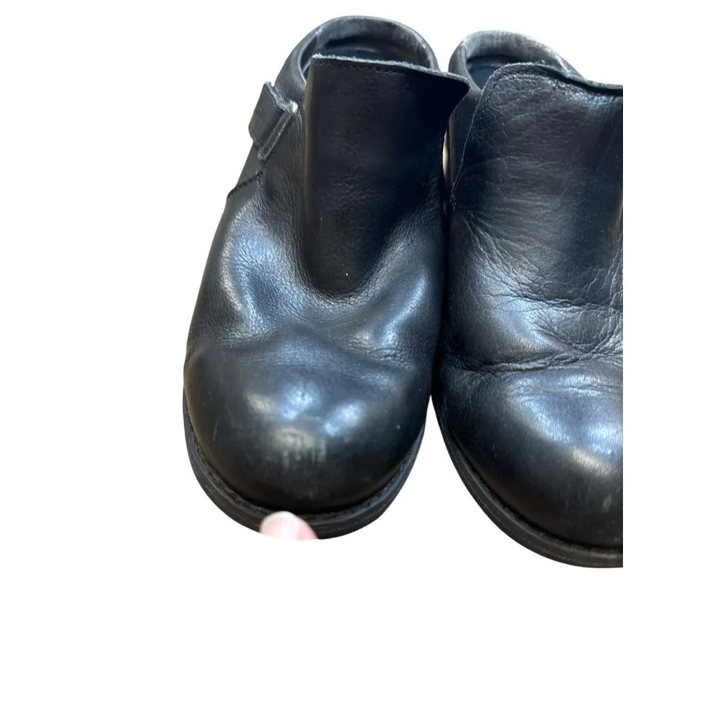 Merrell womens black leather mule clogs shoes 9 SKU 6830 - Image 9