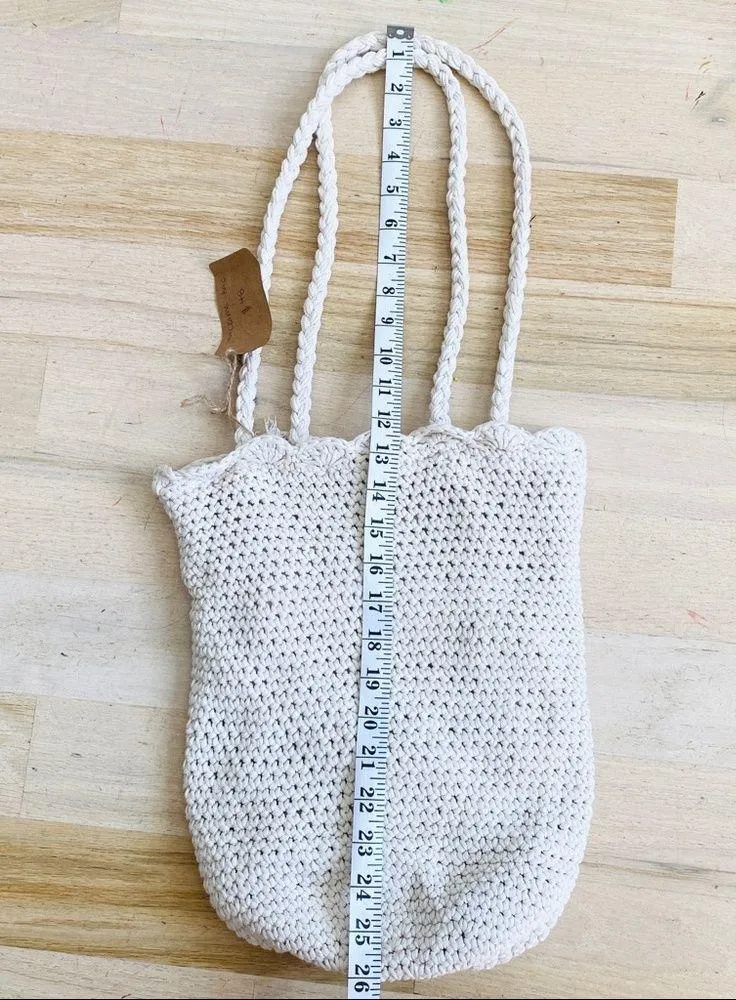 NEW Crochet vintage super cute bag! (very DOEN like!) White - Image 5