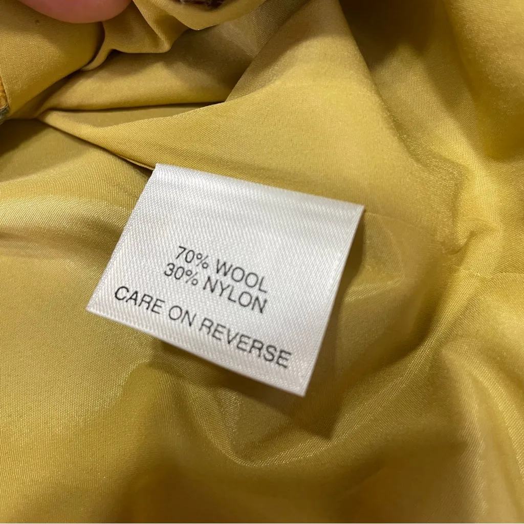 ST. JOHN SPORT by Marie Gray Orange Yellow Floral Plaid Autumn Wool‎ Jacket P Size XS - Image 14