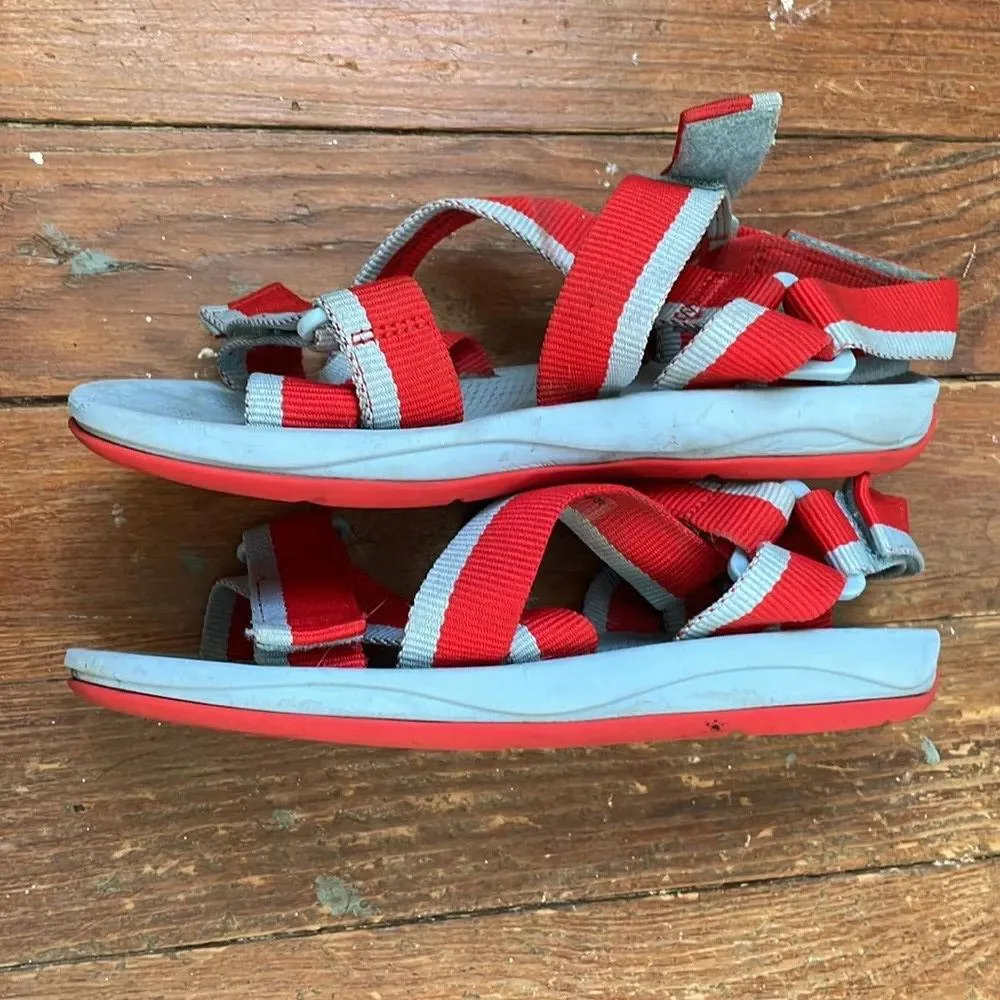 Camper Women’s Match Flat Adjustable Sport Hiking Shoes Sandals size 37 6.5 CS Red - Image 2