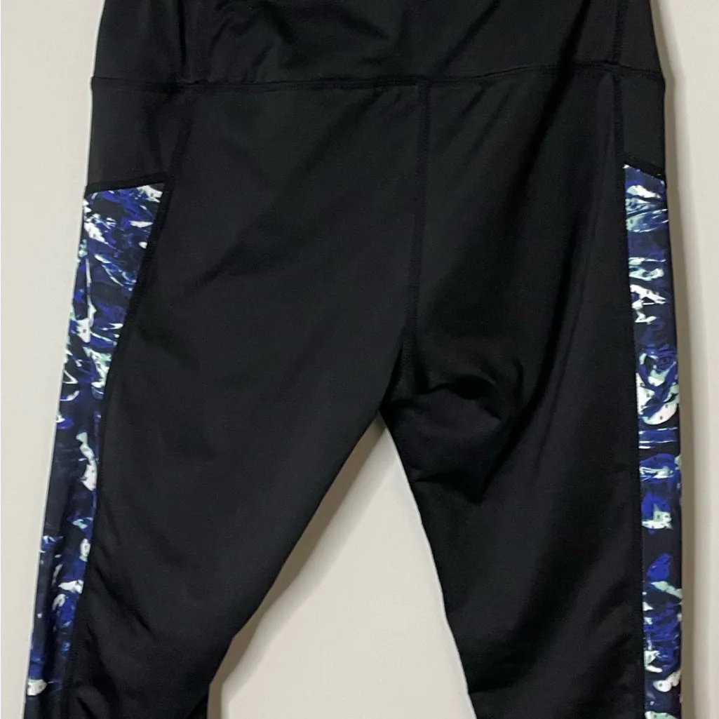 Reebok Black Tye Dye Leggings Small Excellent Condition - Image 5