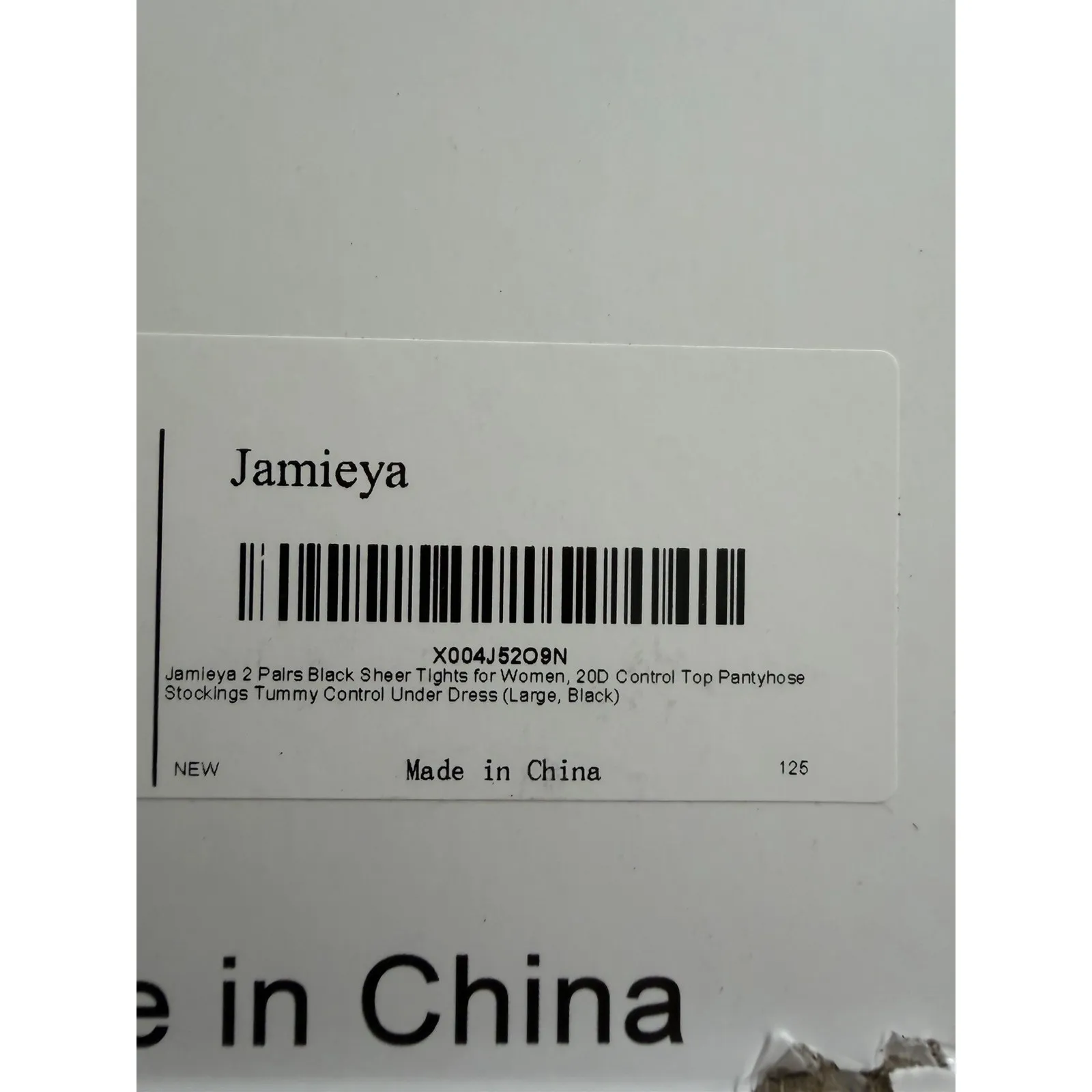 Jamieya 2 Pairs Black Sheer Tights for Women, 20D‎ Control Top Size Large Black - Image 5