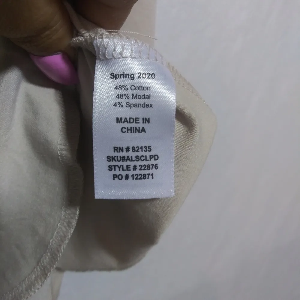 Fresh Produce Beige Open Front Long Sleeve Cardigan Casual Size L - Image 5