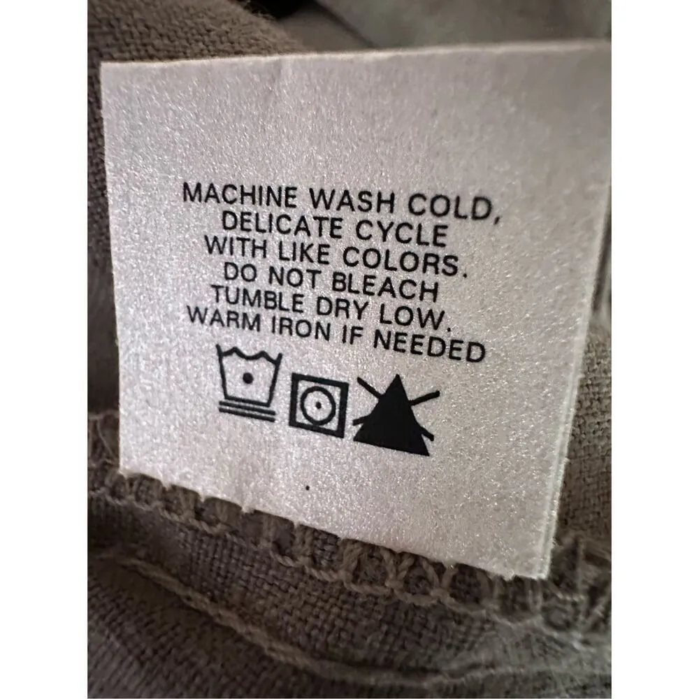 Revolve Krisa Los Angeles 100% Linen Jacket in Grey Size S - Image 6