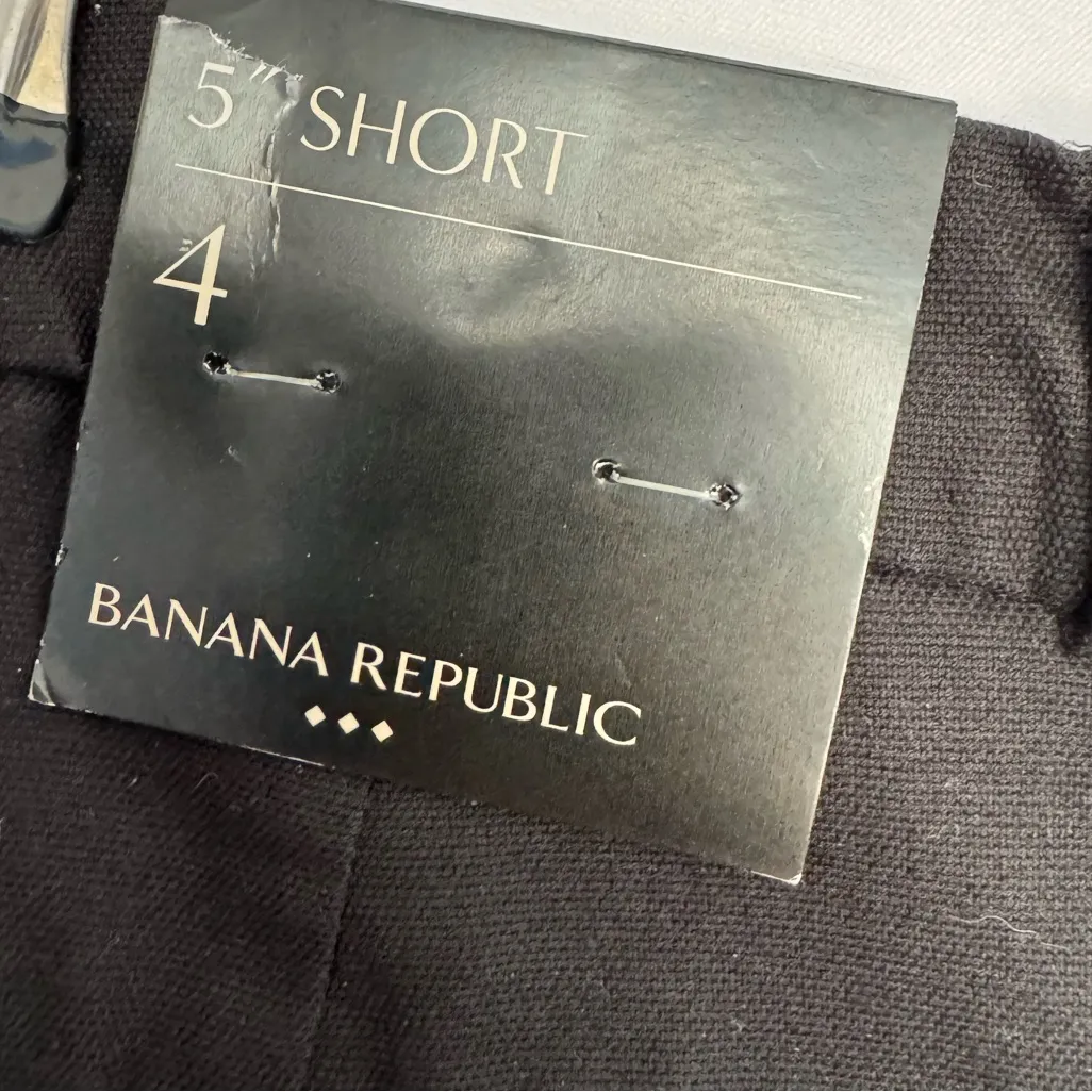 Banana Republic Flat Front Chino Shorts 5" Size 4 NWT‎ - Image 4