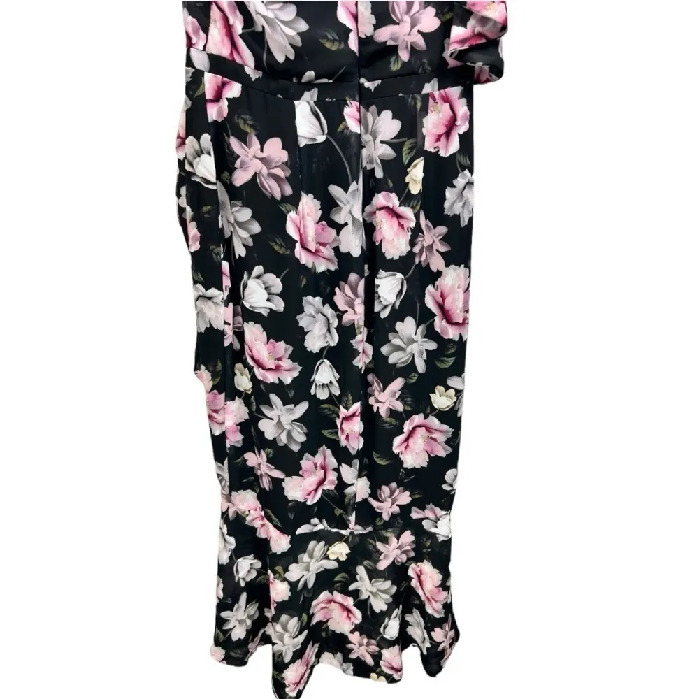 NWT Aqua One Shoulder Floral Midi Dress Size 4 Feminine Formal‎ Special Event - Image 12