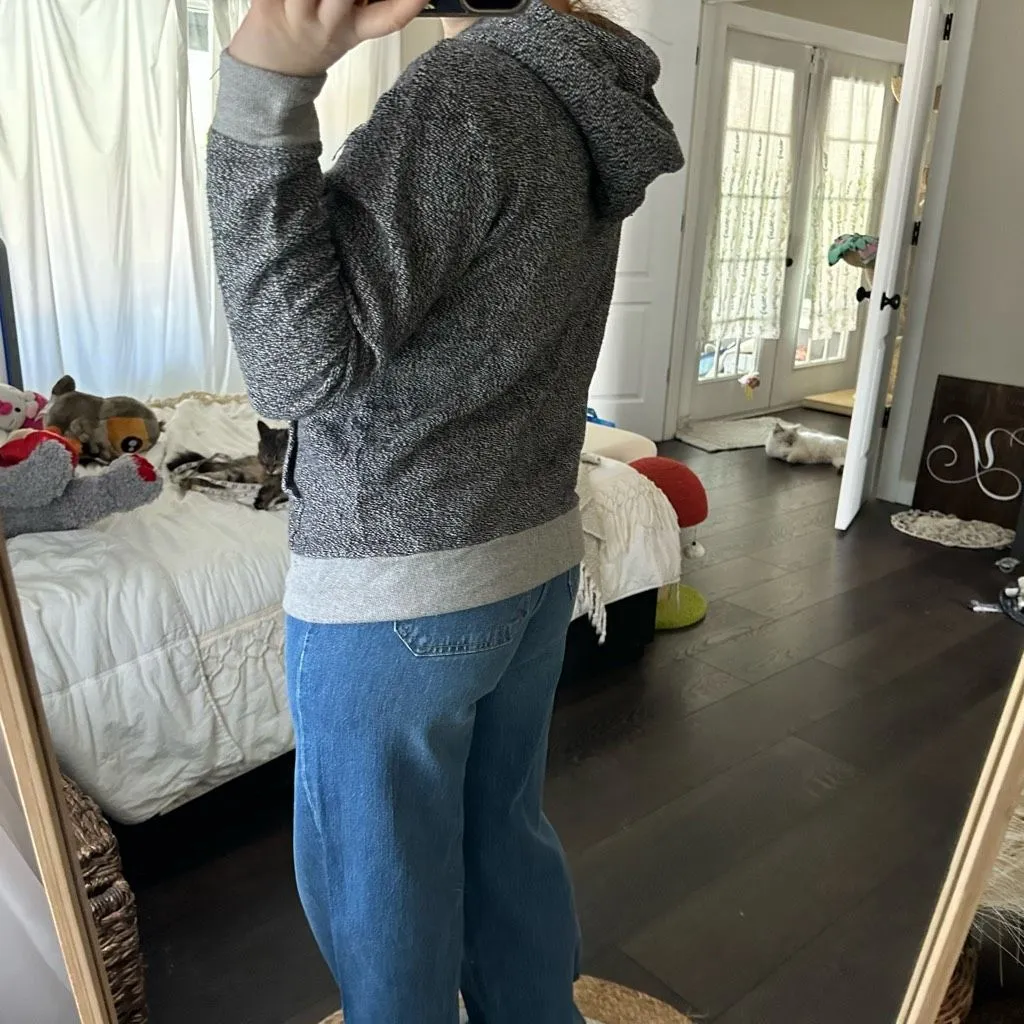 Denim & Supply Ralph Lauren Women’s Small Salt Pepper Zip Up Jacket - Image 3