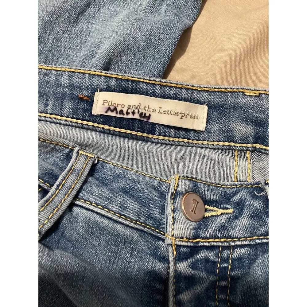 Pilcro And The Letterpress The Script Mid Rise Skinny Jeans - Image 5