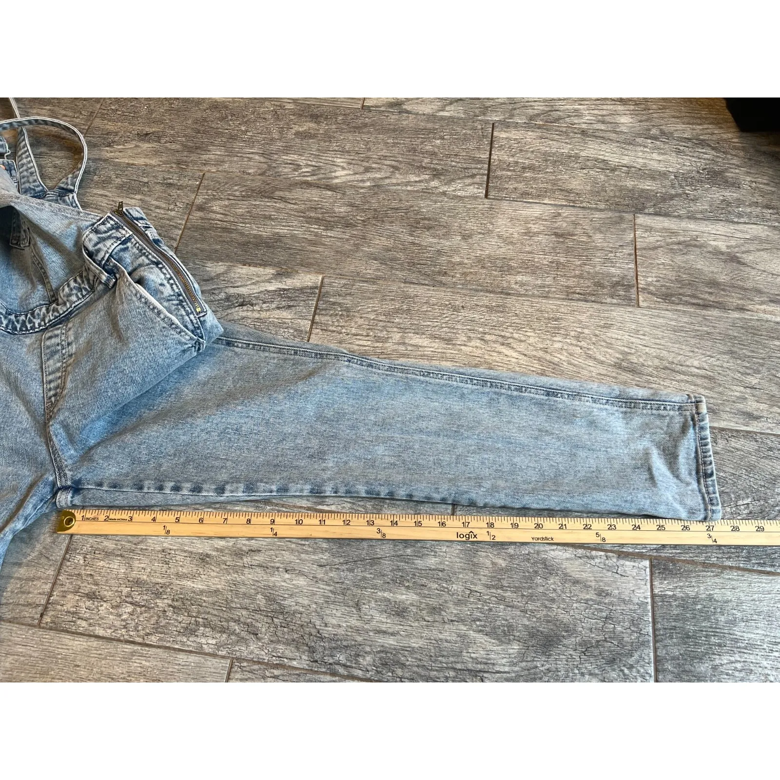 Old Navy Bib Overalls Size 4 Womens Denim Jeans Garden Cottagecore Y2K‎ Farmer - Image 10