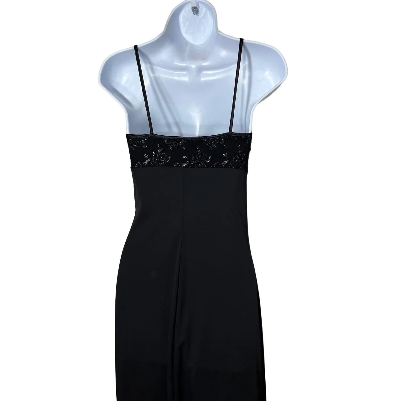 I.N. San Francisco Womens Size S Black Vintage Maxi Gown‎ - Image 7