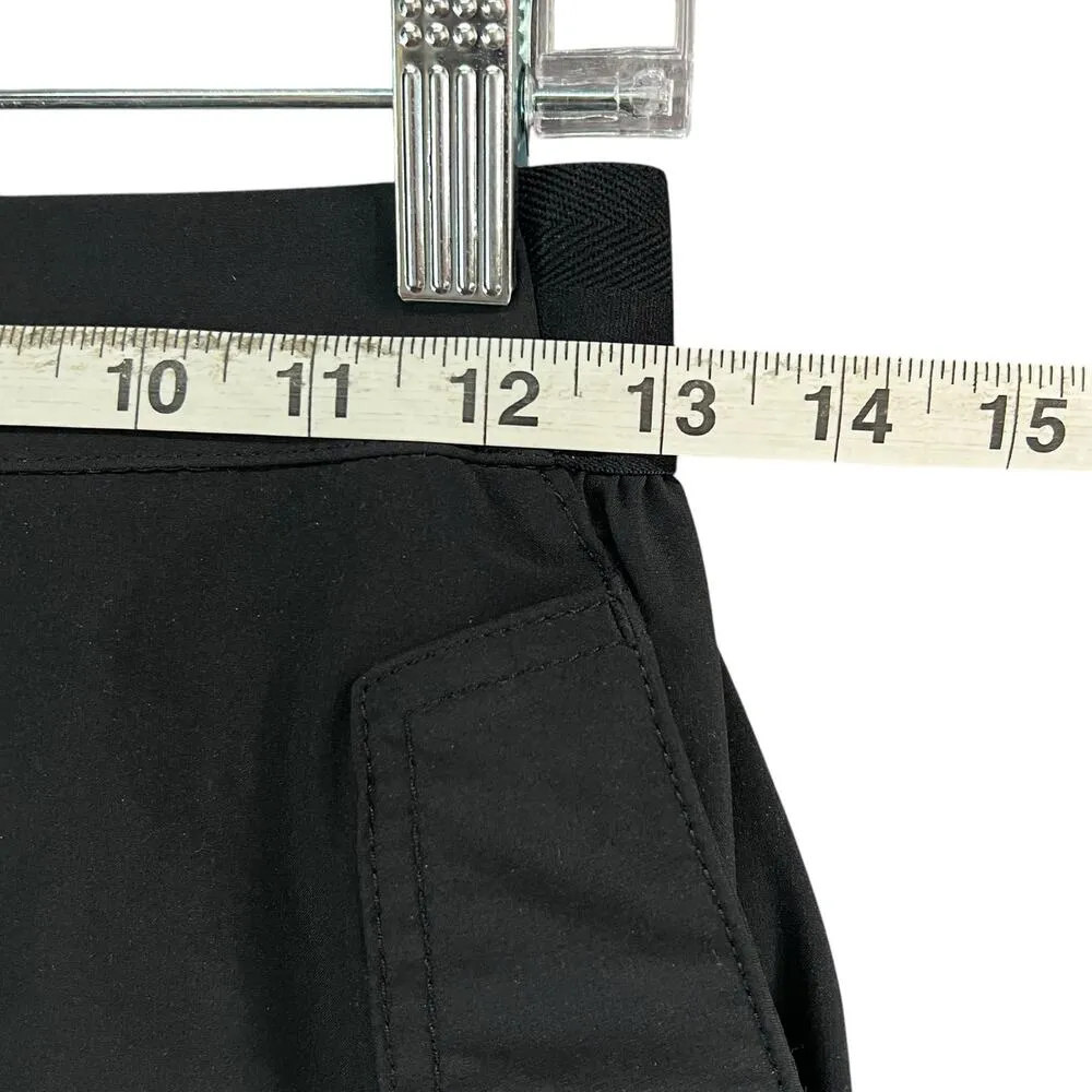 Athleta Vienna Cargo Skort Skirt 4 Black Pockets UPF50+ Golf Tennis Travel - Image 7