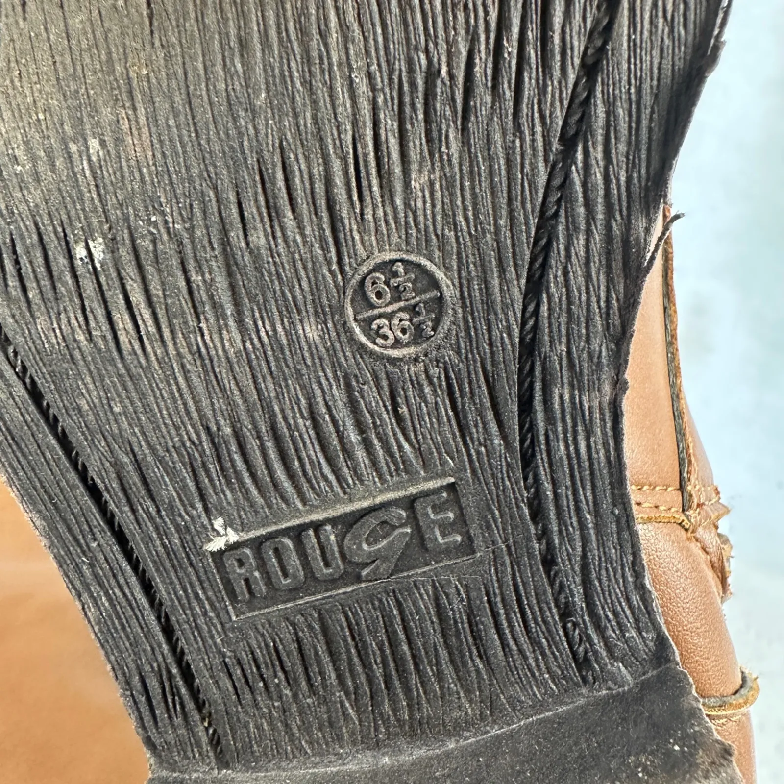 Rouge Brown Lace Up Combat Ankle Boots Side Zip Buckle Detail‎ Womens 6.5 Grunge - Image 7