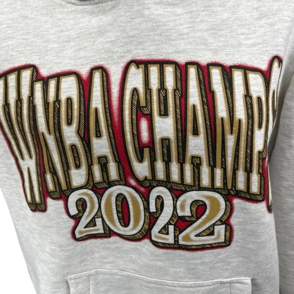 WNBA Unisex Basketball Womens NBA Long Sleeve Hoodie Hooded Sweatshirt Sweater L Gray - Image 5