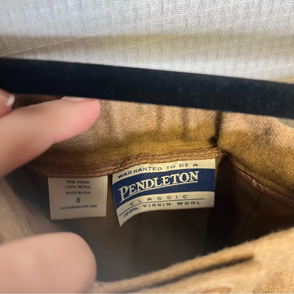 Pendleton | Tan Dress Pants‎ Classic Tailored Fit 8 Wool Brown - Image 4