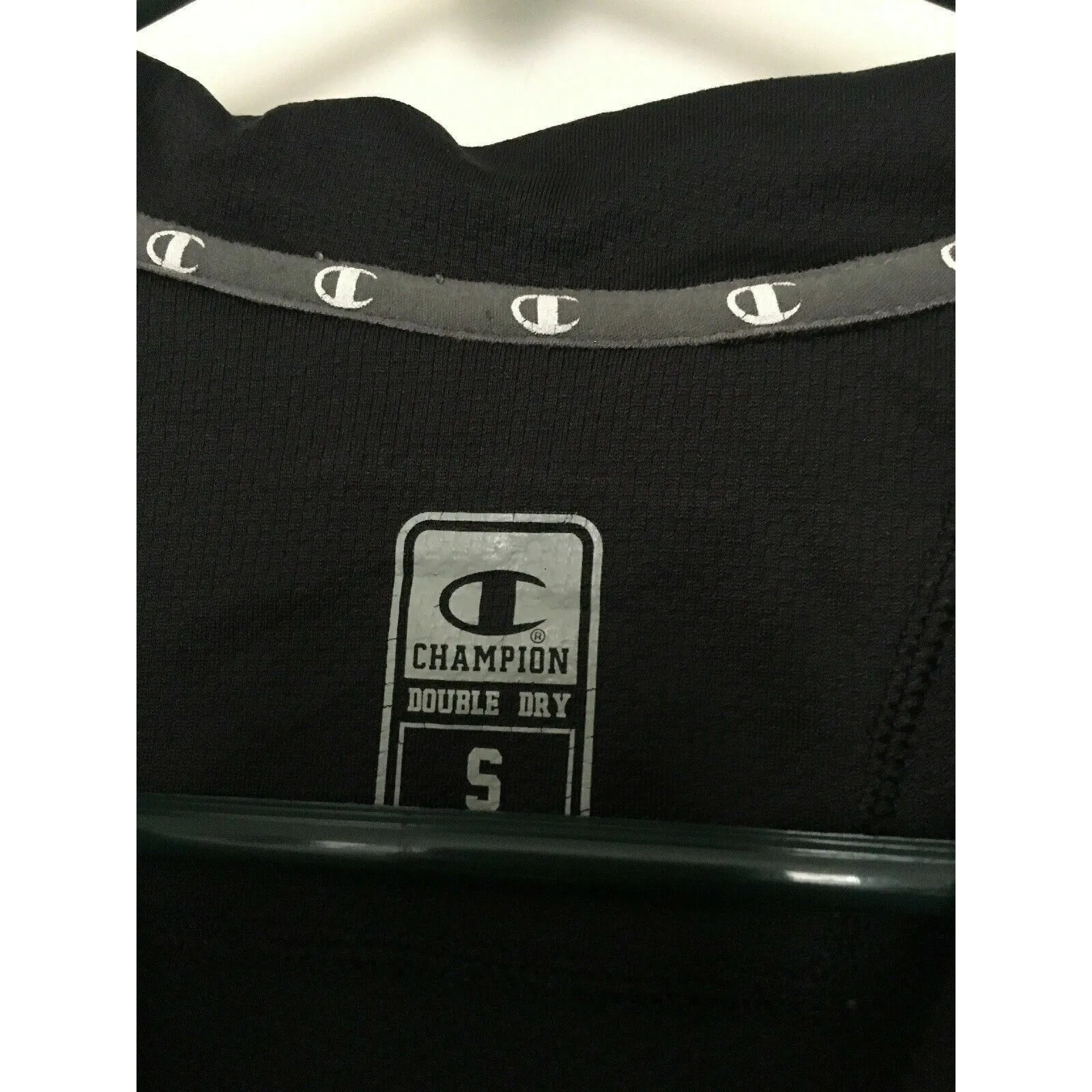 Champion Double Dry Activewear Polo Shirt Women's Size Small Blue & White - Image 5