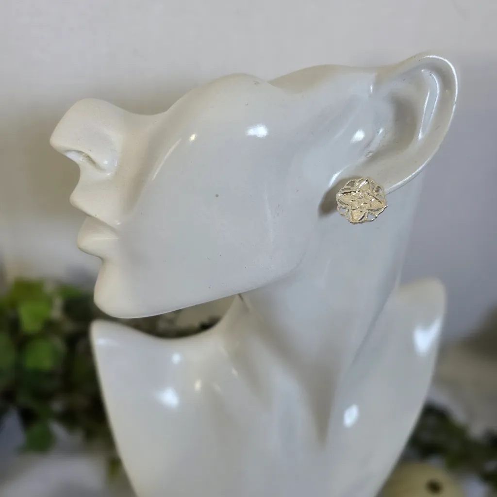 Vintage Silver Chain Choker Necklace Earrings Set Chunky Sea Life Blue - Image 11