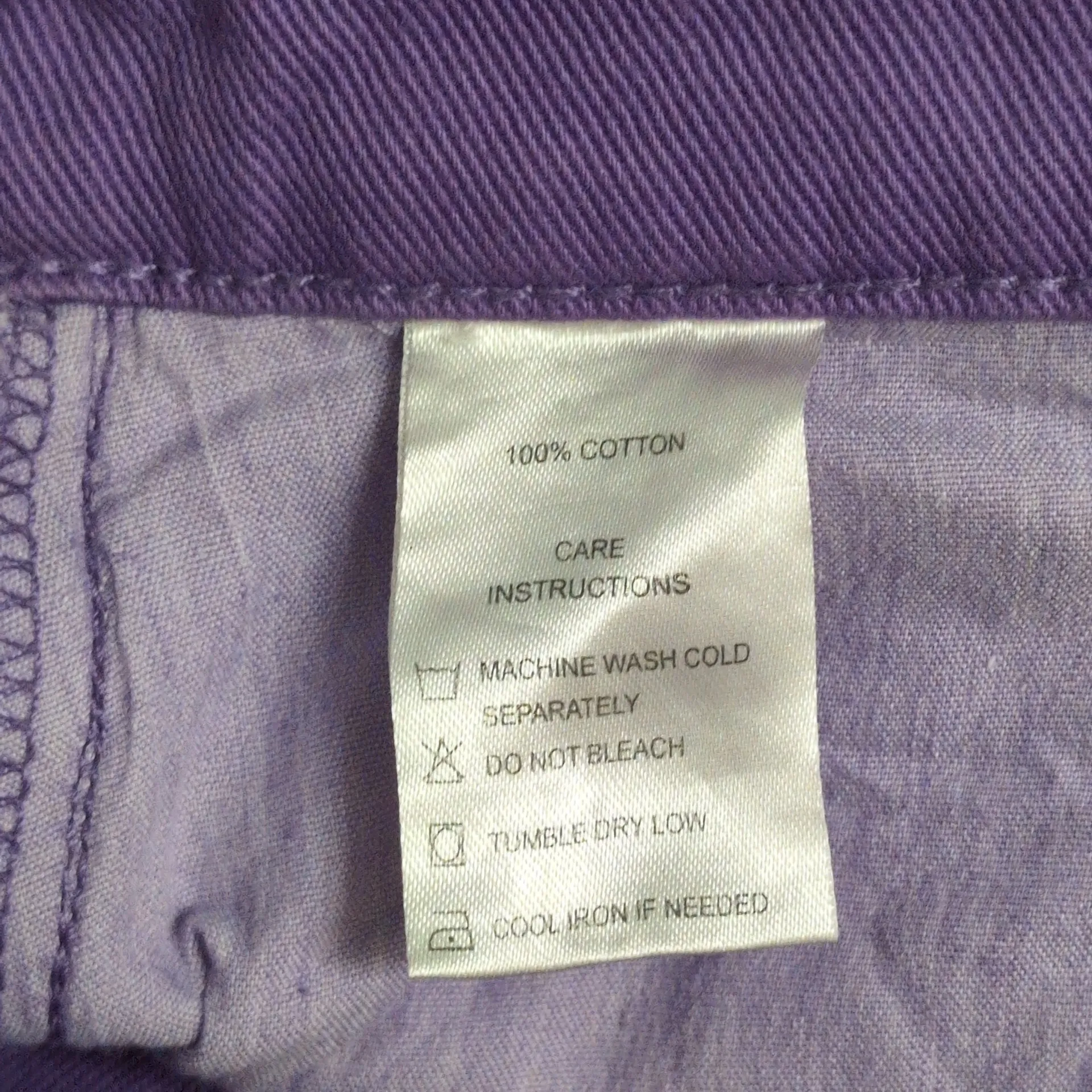 Motel Rocks Purple Button Closure 5-Pocket Casual Pants XS/33 - Image 9