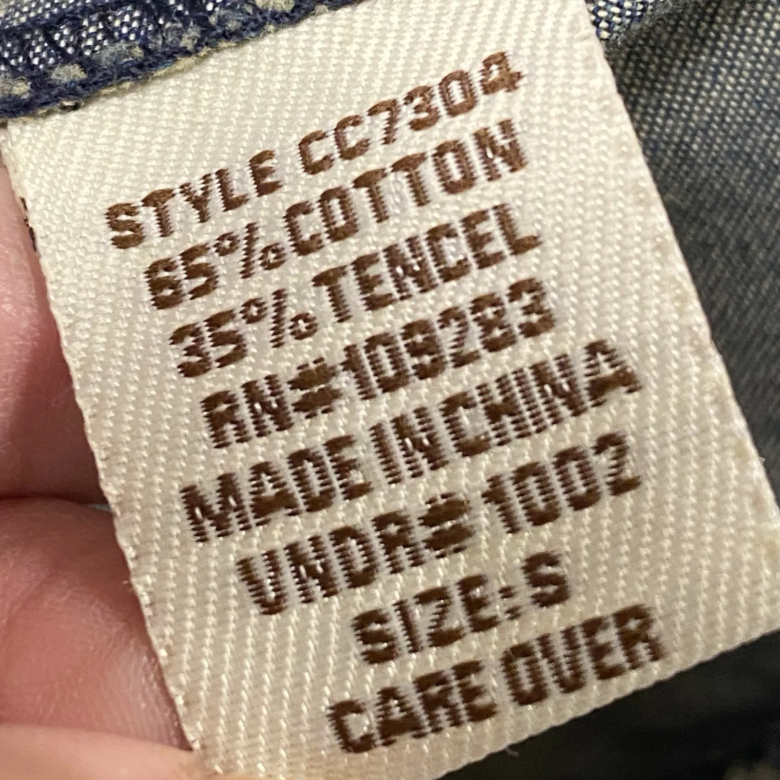 Vintage Havana Small Women Denim Lace Up Corset Top with Straps Coquette Bustier - Image 11