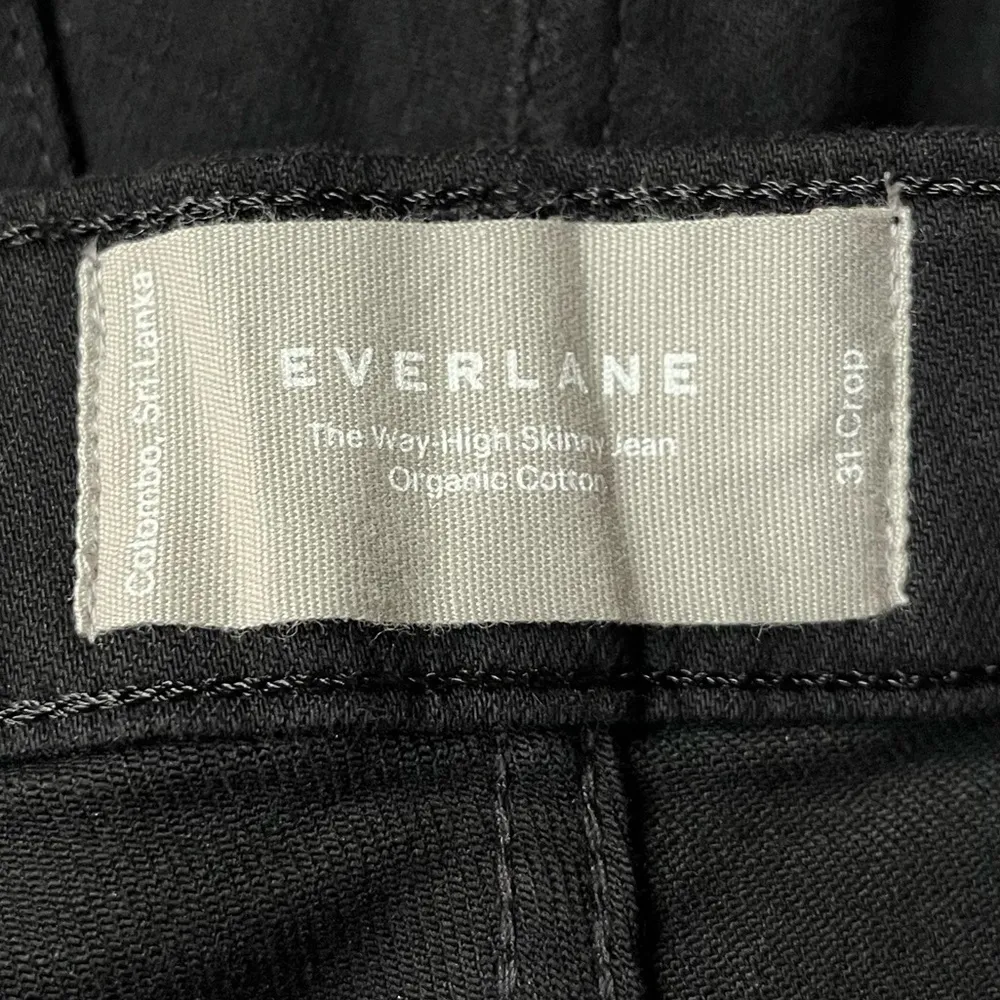 Everlane The Way-High Skinny Cropped Jeans Black Size 31 - Image 6