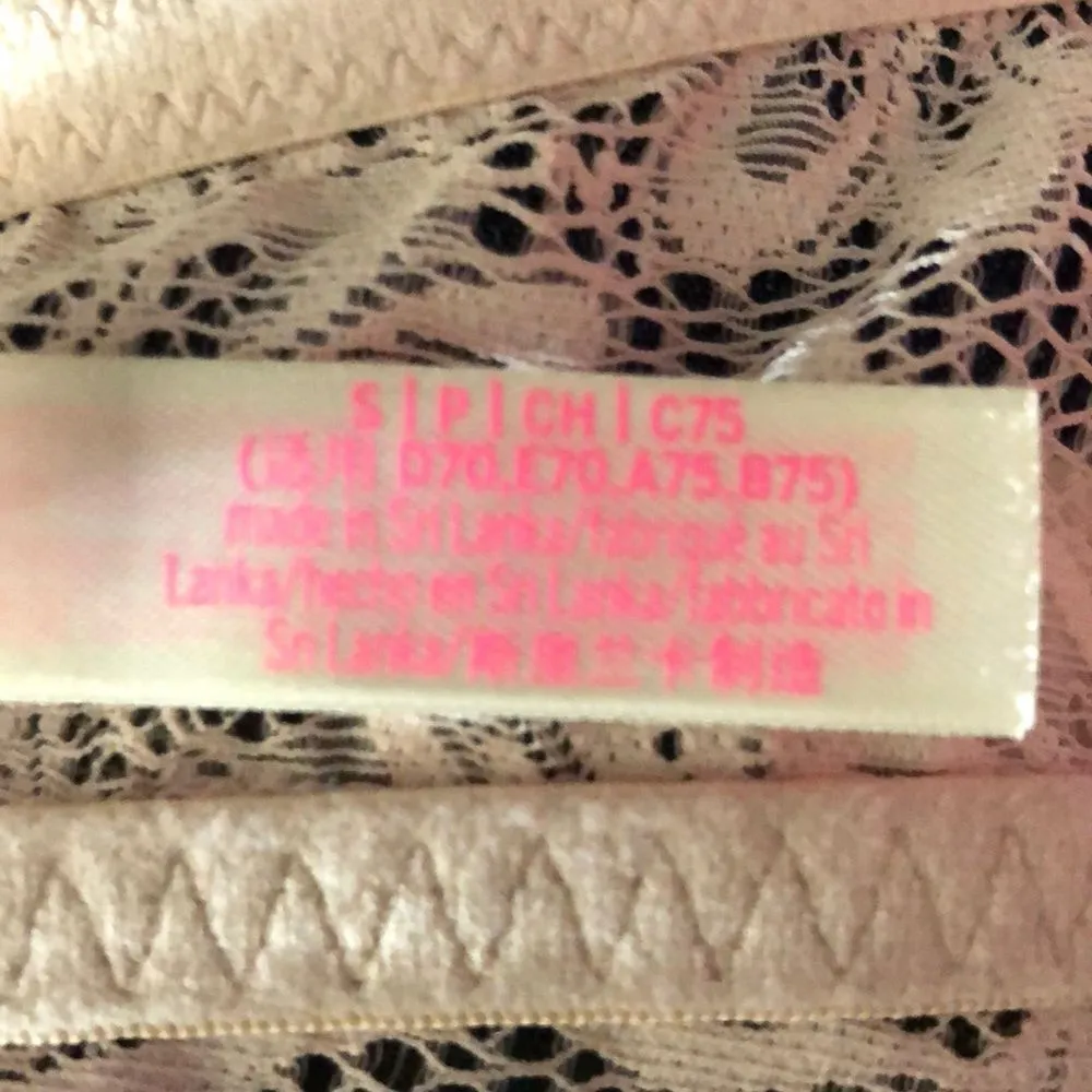 PINK Victoria's Secret Lightly Lined Bralette Pink Floral Small S - Image 13