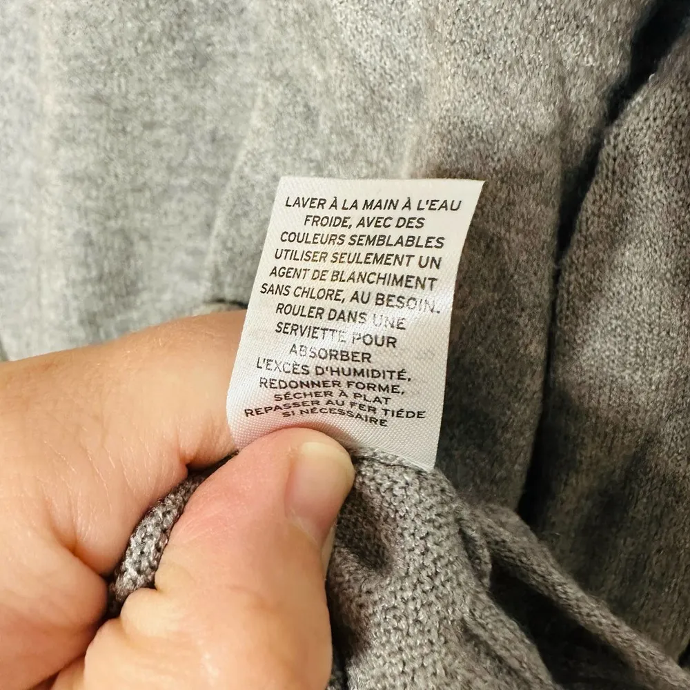 Abound Grey Long Sleeves Turtle Neck Soft Ribbed Sweater Size XL - Image 8