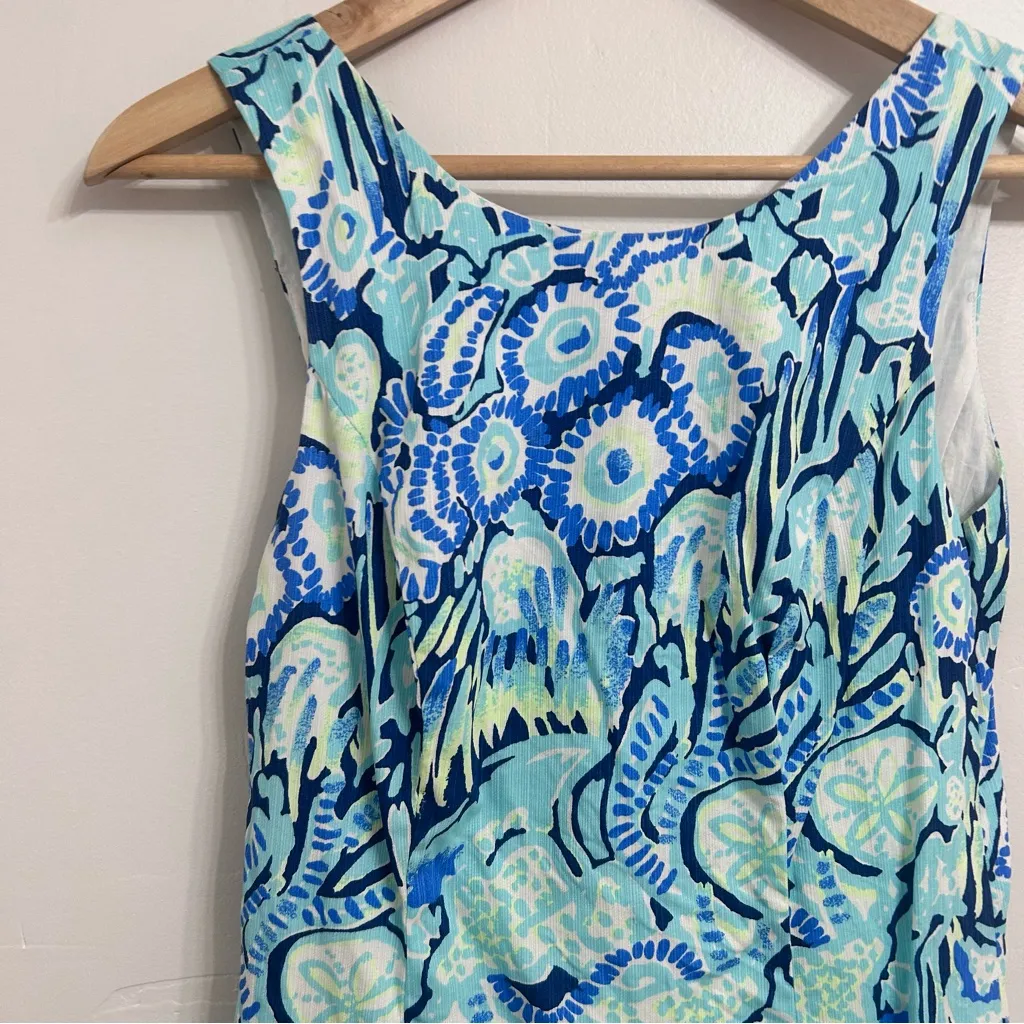 Lilly Pulitzer Mila Shift Dress in Ocean Blue size 0 - Image 6