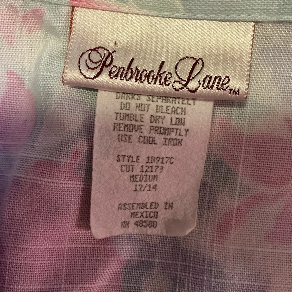 Vtg 80s pastel floral blazer Pink Size M - Image 2