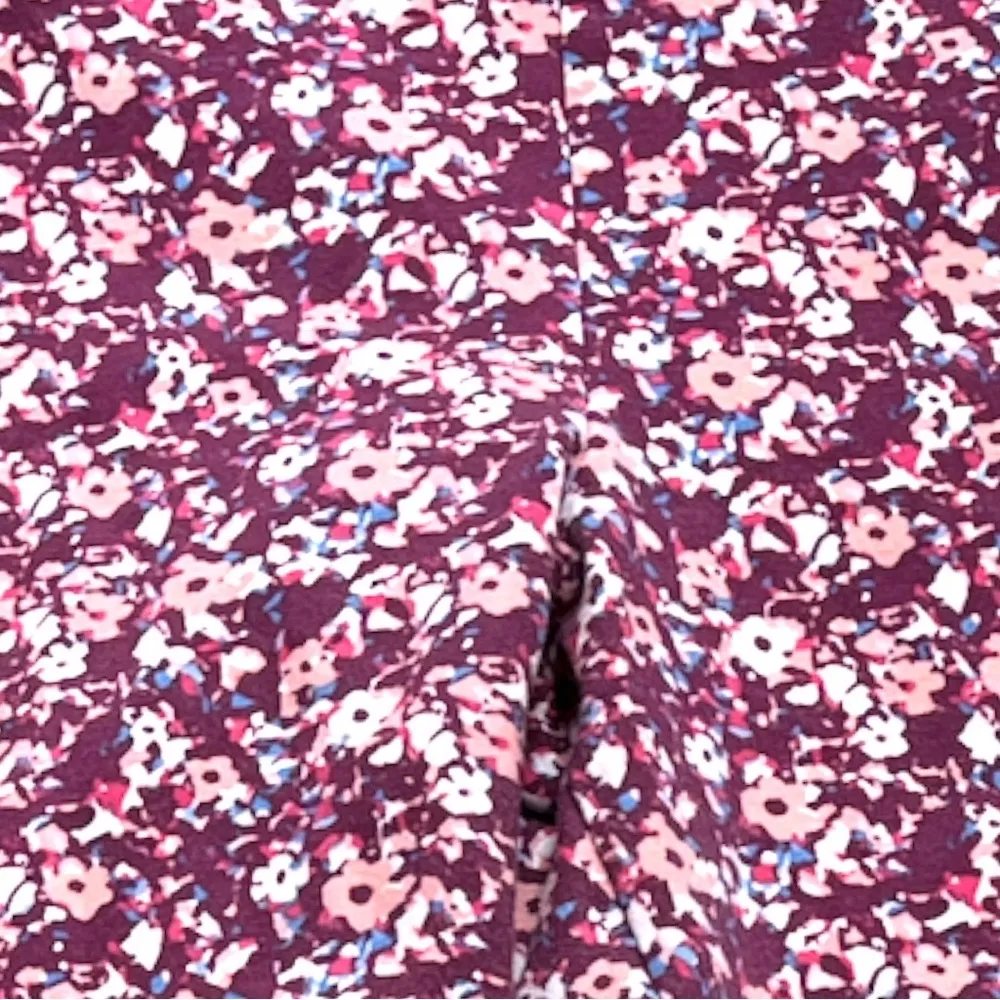 Aerie Chill Play Move Floral Hugh Rise Leggings Dark Magenta Size Medium - Image 3